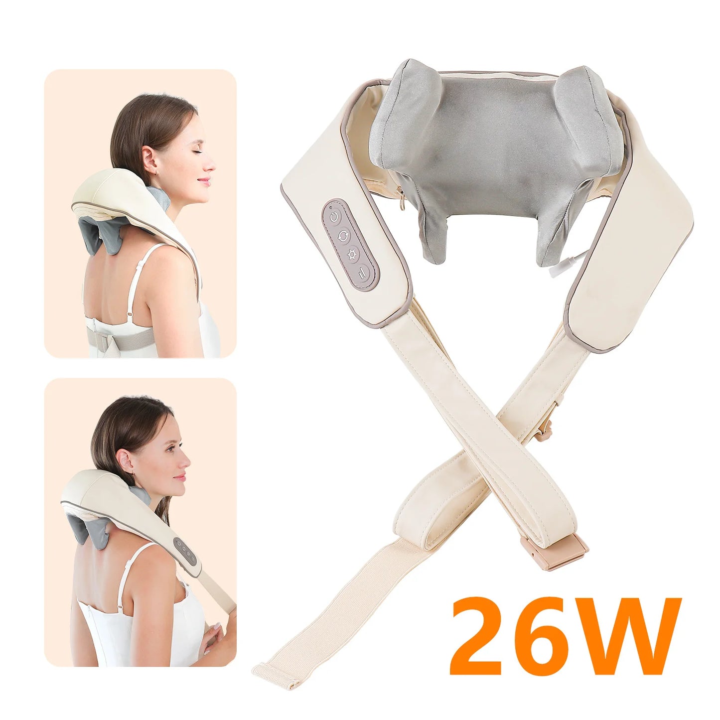 Portable Neck & Shoulder Massager – Heated Therapy & Relaxation