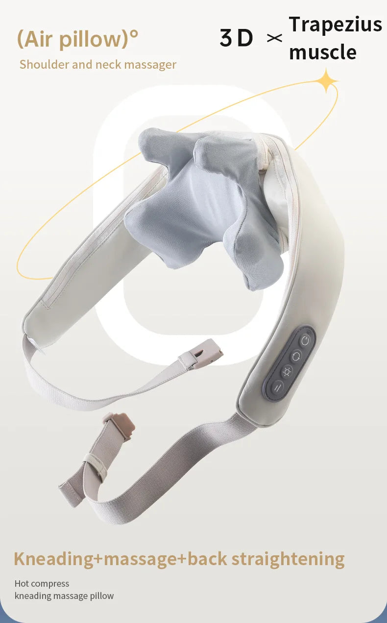 Portable Neck & Shoulder Massager – Heated Therapy & Relaxation
