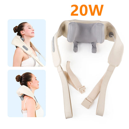 Portable Neck & Shoulder Massager – Heated Therapy & Relaxation